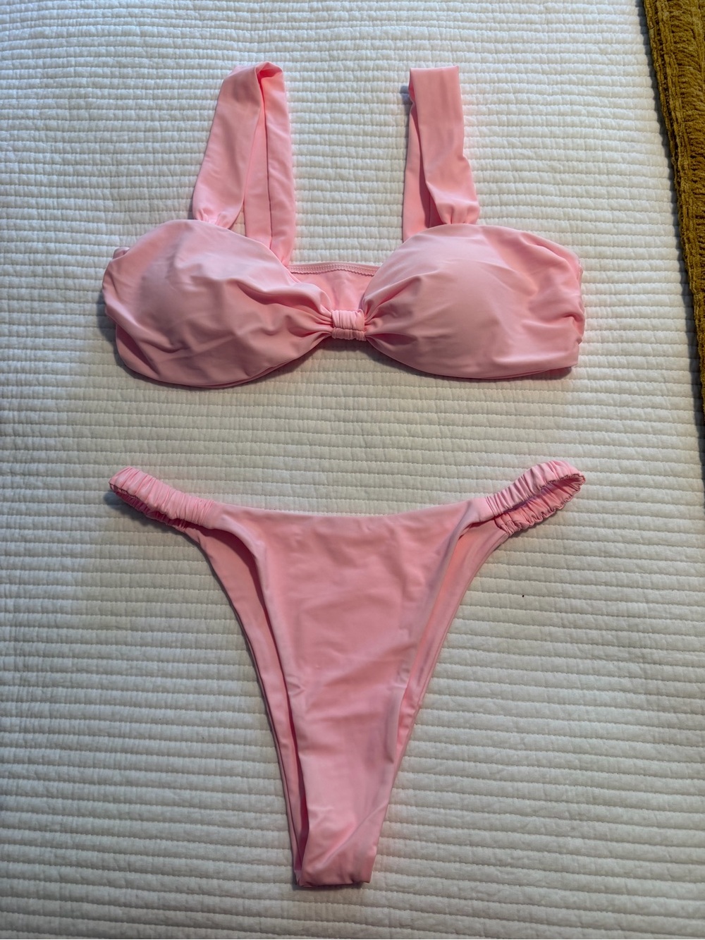 SHEIN Pink Two-Piece Bikini Set